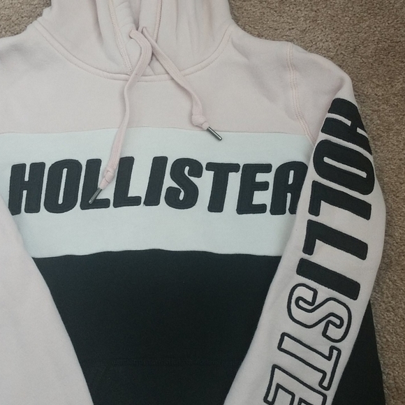 Pink and Black Hollister Hoodie - Picture 2 of 5